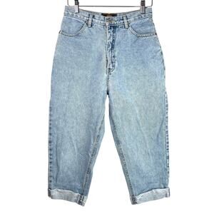 Vintage Route 66 Ultra High Waisted Relaxed Fit Crop Jeans